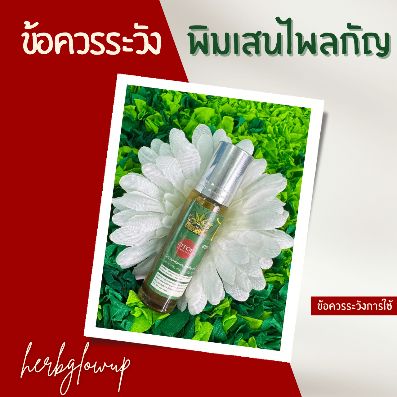 ข้อควรระวังการใช้พิมเสนไพลกัญ