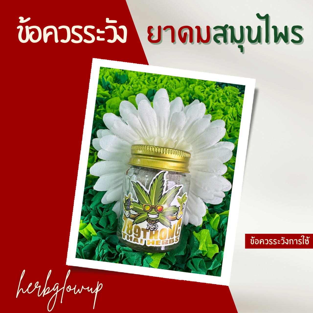 ข้อควรระวังการใช้ยาดมสมุนไพร